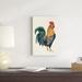 Gracie Oaks Watercolor Rooster I by Grace Popp - Wrapped Canvas Painting Canvas in Black/Brown | 18 H x 12 W x 1.25 D in | Wayfair