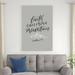Trinx Faith Can Move Mountains Crop by Becky Thorns - Wrapped Canvas Textual Art Metal in Black/Gray | 48 H x 32 W x 1.25 D in | Wayfair