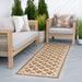 White 32 x 0.09 in Indoor/Outdoor Area Rug - Three Posts™ Lavalle Geometric Flatweave Gold/Cream Indoor/Outdoor Area Rug Metal | Wayfair