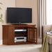 Mission Oak 46-inch Corner TV Stand & Media Console