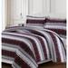 Comfy Stripe 170-GSM Cotton Flannel Printed Oversized Duvet Set - comfy stripe