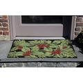 Black/Green 20" x 30" L Kitchen Mat - The Holiday Aisle® Stamper Kitchen Mat, Polyester | 20" W x 30" L | Wayfair BA6BACEE07D44D0DB70C56A5A59DA387