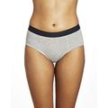 Organic Cotton Brief Period Underwear | Menstrual Underwear-Grey-X-Small