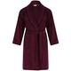 Walker Reid Mens 48" or 122cm Long Luxury Thick 400GSM Soft Dark Red Cotton Velour Shawl Collared Belt Up Bath Robe Dressing Gown House Coat XXXL