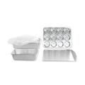 Nordic Ware 48000 5 Piece Set Natural Aluminium Baking Sheet Pans with Superior Heat Conductivity, Aluminum, Silver