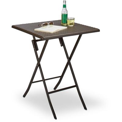 Gartentisch klappbar bastian, quadratisch h x b x t: 74 x 61,5 x 61,5 cm, Metall, Kunststoff, Image