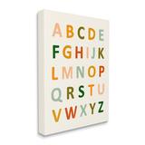 Stupell Industries ABC Letter Chart Soft Terracotta Earth Tone Alphabet Oversized Stretched Canvas Wall Art By Victoria Borges Metal | Wayfair