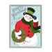 Stupell Industries Season's Greetings Expression Festive Winter Holiday Snowman Super Oversized Stretched Canvas Wall Art By Arrolynn Weiderhold Canvas | Wayfair