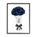 Stupell Industries Rose Floral Bouquet Fashion Glam Bow White Framed Giclee Texturized Art By Amanda Green Canvas in Blue | Wayfair af-662_fr_24x30