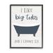 Stupell Industries Like Big Tubs Bathroom Phrase Good Hygiene Humor Oversized Stretched Canvas Wall Art By Natalie Carpentieri Canvas | Wayfair