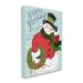 Stupell Industries Season's Greetings Expression Festive Winter Holiday Snowman Super Oversized Stretched Canvas Wall Art By Arrolynn Weiderhold | Wayfair