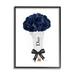 Stupell Industries Rose Floral Bouquet Fashion Glam Bow White Framed Giclee Texturized Art By Amanda Green Canvas in Blue | Wayfair af-662_fr_11x14