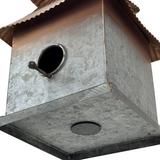 Red Barrel Studio® 11.5 in x 7.75 in x 8.25 in Birdhouse Metal in Brown | 11.5 H x 7.75 W x 8.25 D in | Wayfair E5833DF3AEBE4D14B2BF64E4C75A356D