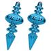 The Holiday Aisle® 2 Piece Solid Ball Ornament Set Plastic in Blue | 11 H x 5 W x 5 D in | Wayfair AAEAE88AA9CC473FAB184E45F6BFB453