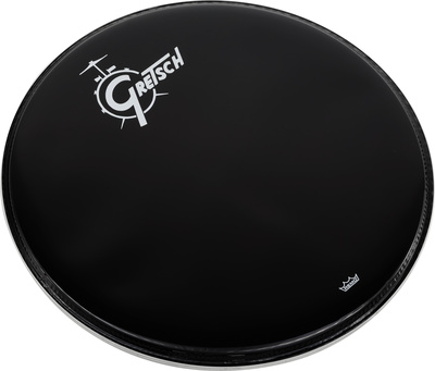 Gretsch 22" Bass Drum Head Black/Logo