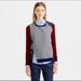J. Crew Sweaters | J. Crew - Merino Wool Asymmetrical Zip Sweater | Color: Gray/Red | Size: L