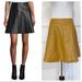 Michael Kors Skirts | Michael Kors Flared Leather Mini Skirt | Color: Tan | Size: 6