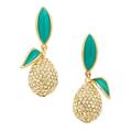 Kate Spade Jewelry | Kate Spade Picnic Perfect Lemon Drop Earrings | Color: Gold/Green | Size: Os