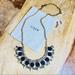J. Crew Jewelry | J. Crew Statement Necklace | Blue & Light Green Stones With Gold Colored Chain | Color: Blue/Gold | Size: Os