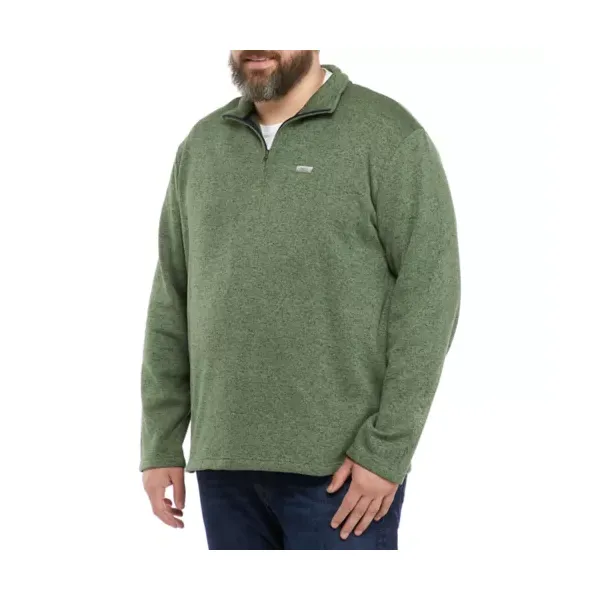 ocean-+-coast®-mens-big---tall-quarter-zip-fleece-pullover,-green,-2x/