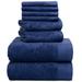 AllModern Doncia 8 Piece Towel Set Terry Cloth/100% Cotton in Blue | 30 W in | Wayfair B8F45ABF19564FFB8FD1D08780FD87FB