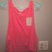 Pink Victoria's Secret Tops | Crop Victoria’s Secret Pink Tank Top | Color: Pink/White | Size: M