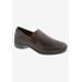 Women's Slide-In Flat by Ros Hommerson in Brown Leather (Size 9 1/2 M)