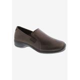Women's Slide-In Flat by Ros Hommerson in Brown Leather (Size 7 1/2 M)