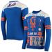 Men's FOCO Royal New York Mets Ticket Light-Up Ugly Sweater