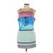 Rock Candy Casual Dress - Mini: Blue Print Dresses - Women's Size Large