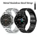 Bracelet en Métal pour Samsung Galaxy Watch 6/5/4 Classique 47mm 43mm Huawei Watch 4/GT3 Pro