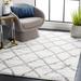 Gray/White 84 x 60 x 1.18 in Indoor Area Rug - Safavieh Tahoe Shag 662 Area Rug In White/Grey | 84 H x 60 W x 1.18 D in | Wayfair THO662C-5