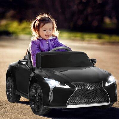 Topbuy kids Lexus Licensed Electric Ride On Car w/ Remote Control Plastic in Black | 17.5 H x 24.5 W x 42 D in | Wayfair TOPB003631