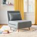 Convertible Chair - Mercury Row® Teen Clarissa Twin 81.28Cm Wide Convertible Chair Polyester in Gray | 31.89 H x 30.31 W x 35.43 D in | Wayfair