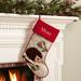 The Holiday Aisle® Forest Friend Hedgehog w/ Custom Name Stocking Polyester/Cotton in Gray | 19 H x 11 W in | Wayfair