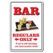 Trinx Barbi Bar Sign Parking Signs Sign Resin/Plastic | 11 H x 17 W x 0.1 D in | Wayfair 628A2F20BE85460A907D8D43E993D73E