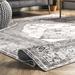 Gray 96 x 0.12 in Area Rug - Steelside™ Teo Machine Washable Oriental Medallion Area Rug in Light/Brown Polyester | 96 W x 0.12 D in | Wayfair