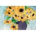 Rosalind Wheeler Sunflower Moment II by Samuel Dixon - Wrapped Canvas Painting Canvas | 8 H x 12 W x 1.25 D in | Wayfair