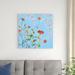 Red Barrel Studio® Wild Flowers on Cerulean IV by Sandra Iafrate - Wrapped Canvas Painting Canvas | 30 H x 30 W x 1.25 D in | Wayfair