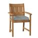 Summer Classics Croquet Teak Patio Dining Armchair w/ Cushions Wood in Brown | 37.75 H x 24.25 W x 27 D in | Wayfair 28304+C0304325W4325