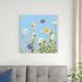 Red Barrel Studio® Wild Flowers on Cerulean III by Sandra Iafrate - Wrapped Canvas Painting Canvas | 30 H x 30 W x 1.25 D in | Wayfair