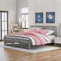 Red Barrel Studio® Twin Size Platform Bed Wood in Gray | 41.5 H x 80 W x 81 D in | Wayfair 6F29899FFB3247189E6518ACDD33D048
