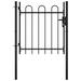 vidaXL Single Door Fence Gate with Hoop Top 39.4"x29.5"