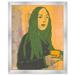 Joss & Main People & Portraits 'Lady Green Tea' Portraits Wall Art Print Canvas in White/Brown | 47 H x 38 W x 0.5 D in | Wayfair