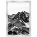 Joss & Main Nature & Landscape 'Up The Mountain' Mountains Wall Art Print Paper in Black/Gray/White | 26 H x 18 W x 0.5 D in | Wayfair