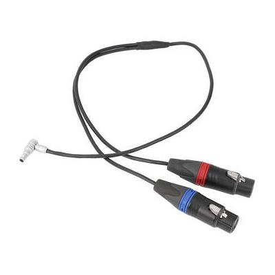CAMVATE Dual 3-Pin XLR to Right-Angle 5-Pin LEMO Audio Cable for ALEXA Mini (25