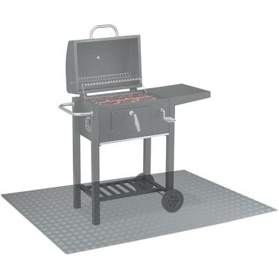 Relaxdays - Bodenschutzmatte, Outdoor Grillschutzmatte, rutschfeste Unterseite, BBQ-Matte, Image