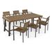 Ramona Outdoor 6 Seater Acacia Wood Dining Set by Christopher Knight Home