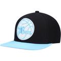 Men's Mitchell & Ness Black/Light Blue Philadelphia 76ers Pastel Snapback Hat