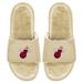 Men's ISlide Tan Miami Heat Dune Faux Fur Slide Sandals